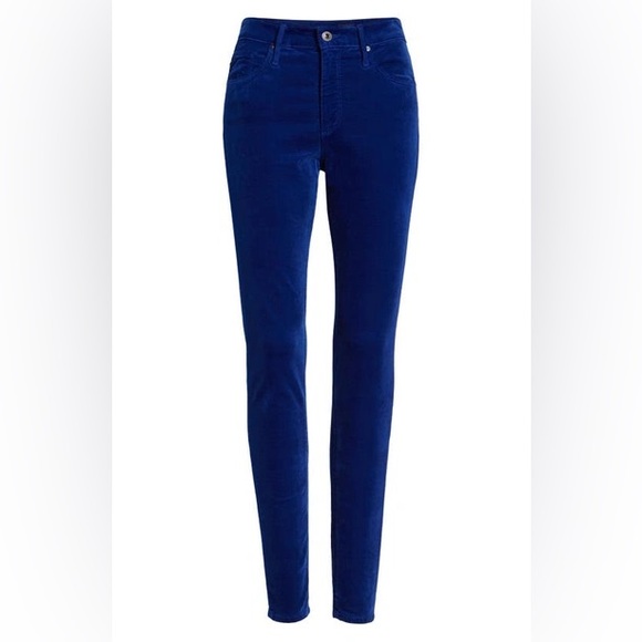 NWT AG The Farrah High Waist Velvet Jeans EGYPTIAN BLUE size 25 - Picture 5 of 5